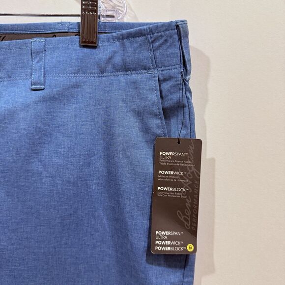 Ben Hogan Mens Blue Golf Performance Flat Front Active Flex Stretch Short Sz 42 - Picture 10 of 16